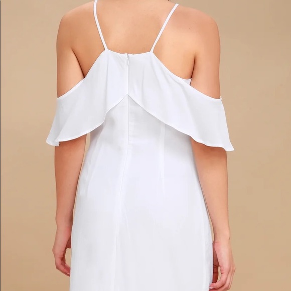 BB DAKOTA off shoulder white dress size 10 NWT - Picture 4 of 5